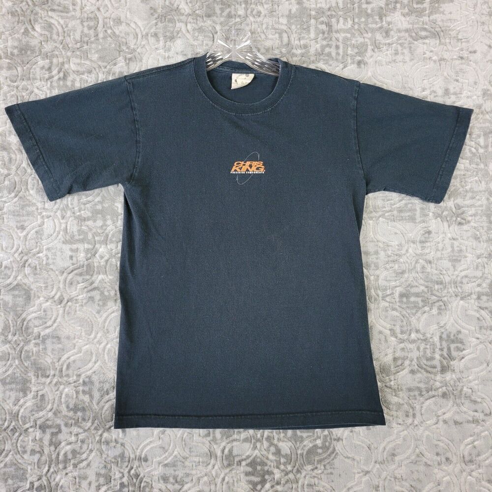 Vintage Chris King Shirt Men's Small Black Cycling Bike Precision Components